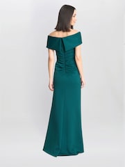 Gina Bacconi Green Carolyn Off The Shoulder Maxi Dress - Image 2 of 5