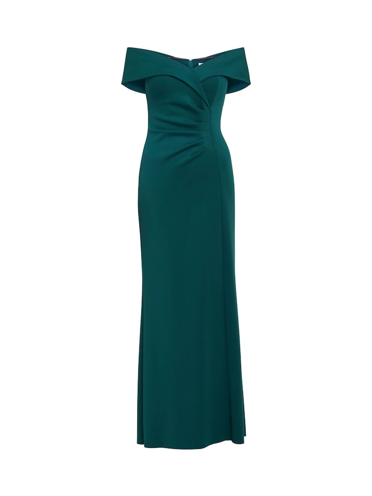 Vestido largo verde con hombros descubiertos Carolyn de Gina Bacconi - Imagen 5 de 5 Vestido largo verde con hombros descubiertos Carolyn de Gina Bacconi - Imagen 5 de 5