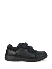 Toezone Boys Rebel Dinosaur Print School Black Shoes - Image 1 of 6