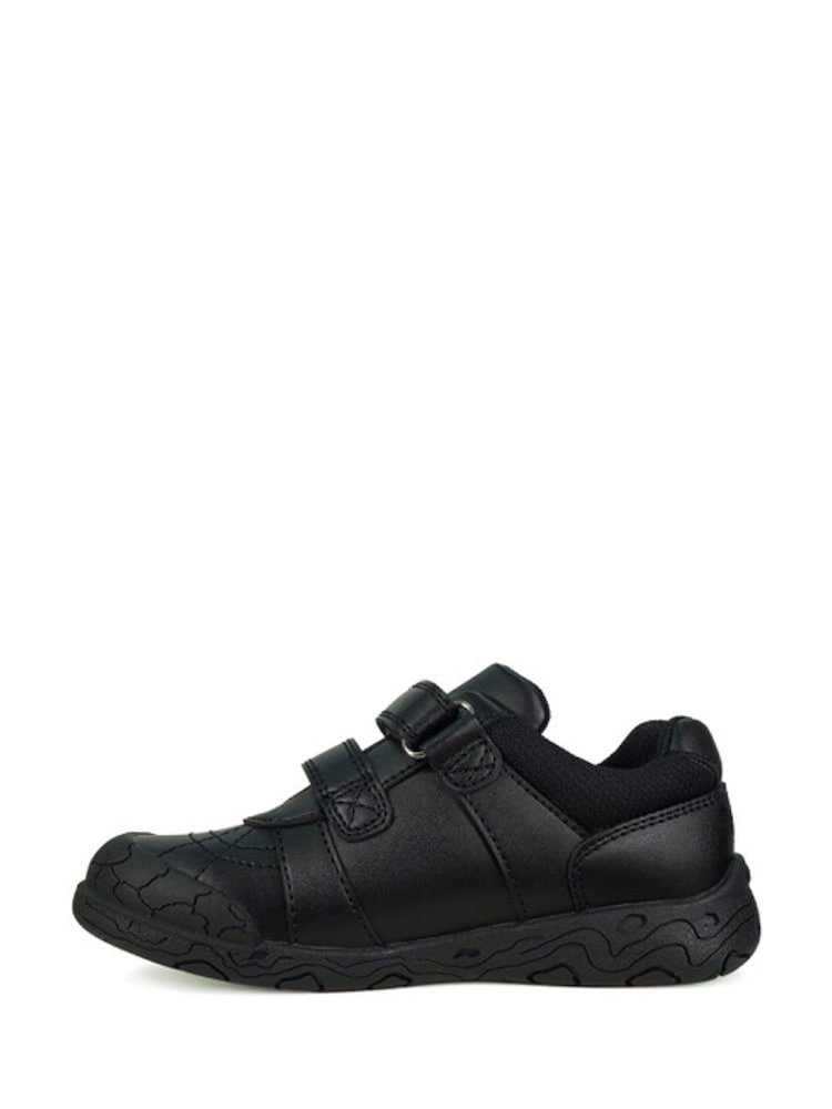 Toezone Boys Dex Vegan Dinosaur Print Black School Shoes - Image 2 of 5