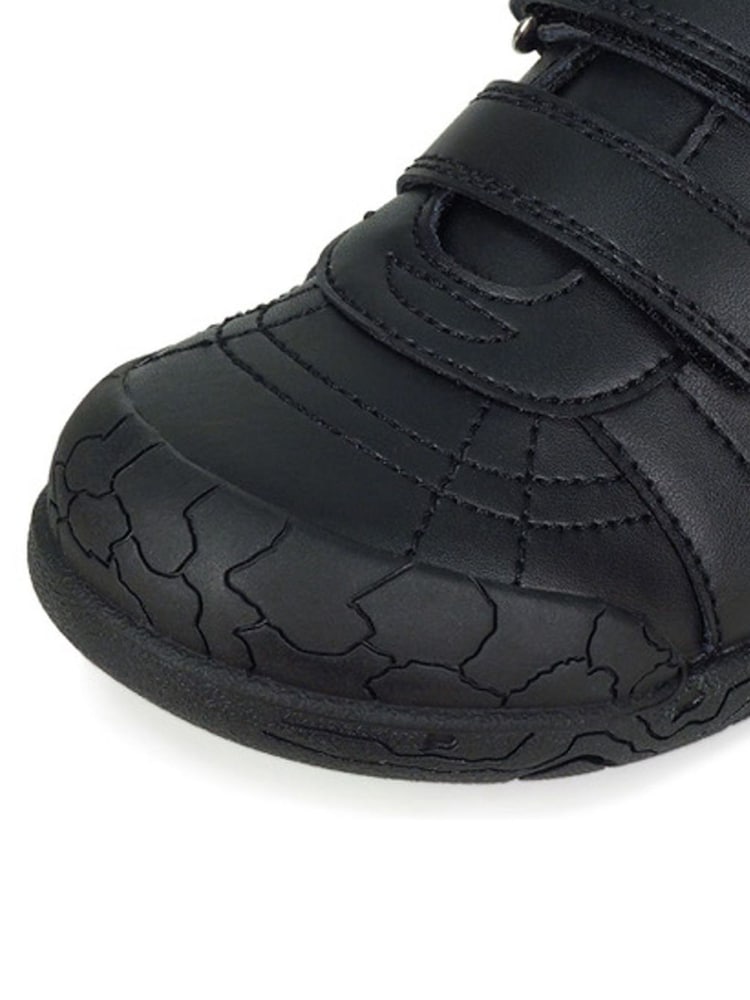 Toezone Boys Dex Vegan Dinosaur Print Black School Shoes - Image 5 of 5