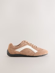 Camel Forever Comfort® Leather Slimsole Lace-Up Trainers - Image 10 of 13