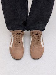 Camel Forever Comfort® Leather Slimsole Lace-Up Trainers - Image 6 of 13