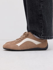 Camel Forever Comfort® Leather Slimsole Lace-Up Trainers - Image 7 of 13