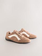 Camel Forever Comfort® Leather Slimsole Lace-Up Trainers - Image 9 of 13