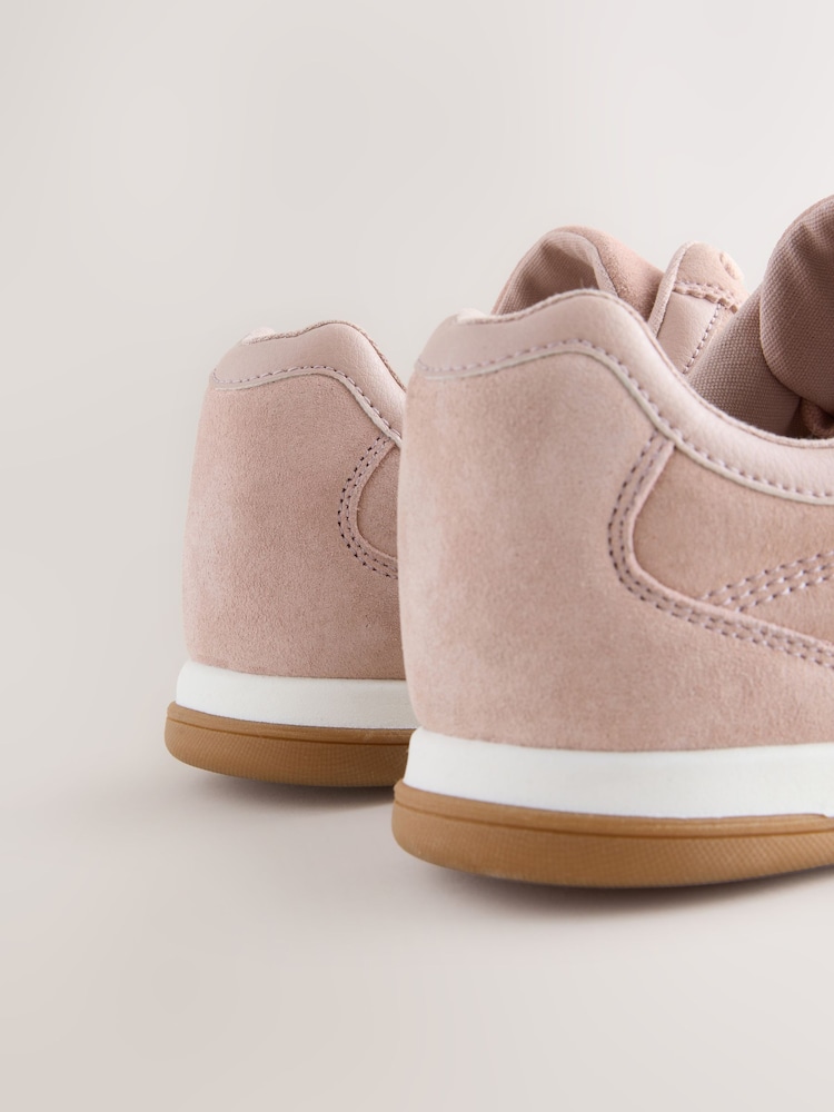 Rosa - Forever Comfort® Leather Stitch Panel Detail Lace Up Trainers - Imagen 5 de 5 Rosa - Forever Comfort® Leather Stitch Panel Detail Lace Up Trainers - Imagen 5 de 5