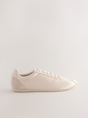 Oyster Forever Comfort® Satin Lace Up Trainers - Image 1 of 6