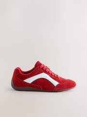 Rot - Forever Comfort® Leather Slimsole Lace-Up Trainers - Bild 7 von 9