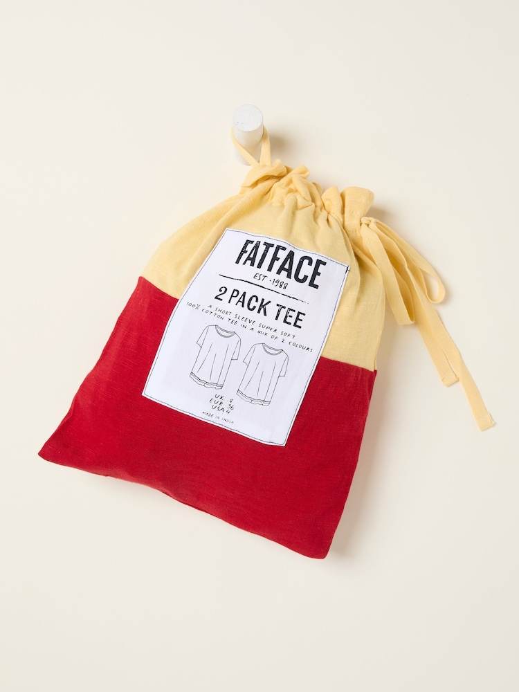 FatFace 2 Pack Colour Block T Shirt - Imagen 10 de 10 FatFace 2 Pack Colour Block T Shirt - Imagen 10 de 10