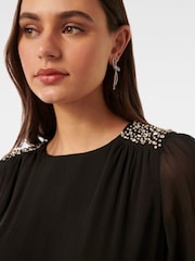 Forever New Black Dolly Embellished Blouse - Image 3 of 5