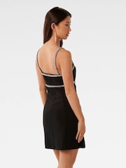 Forever New Black Tiana Embellished Mini Dress - Image 4 of 7