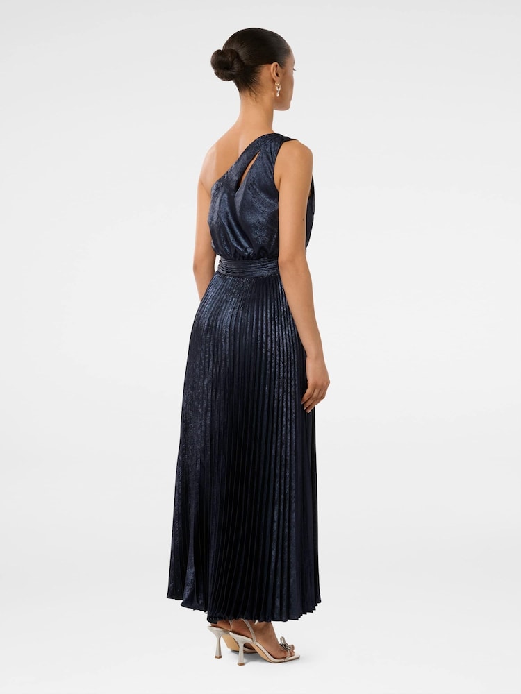Forever New Blue Jayla Petite Metallic Maxi Dress - Image 2 of 4