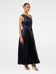Forever New Blue Jayla Petite Metallic Maxi Dress - Image 4 of 4