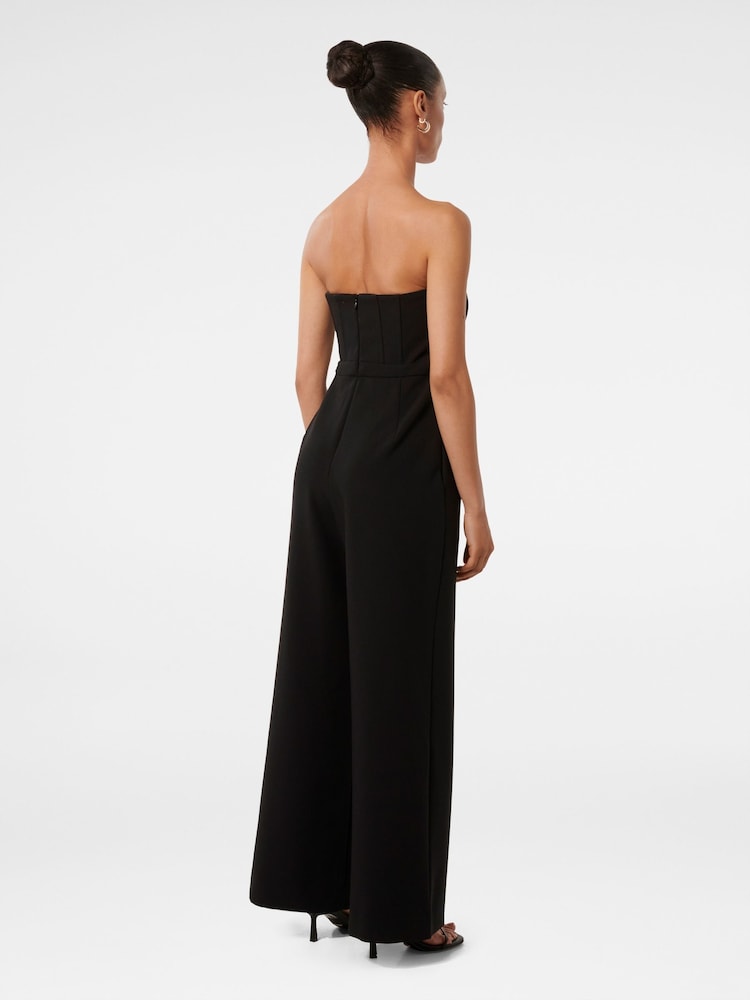 Forever New Black Petite Cora Corset Bodice Jumpsuit - Image 2 of 4 Forever New Black Petite Cora Corset Bodice Jumpsuit - Image 2 of 4
