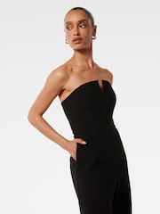 Forever New Black Petite Cora Corset Bodice Jumpsuit - Image 3 of 4
