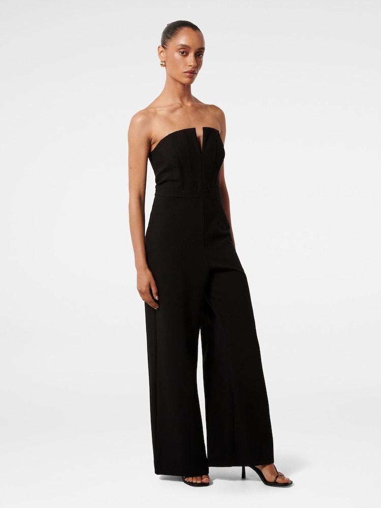 Forever New Black Petite Cora Corset Bodice Jumpsuit - Image 4 of 4 Forever New Black Petite Cora Corset Bodice Jumpsuit - Image 4 of 4