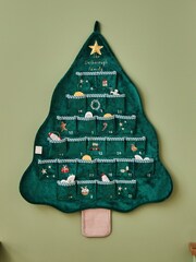 Personalised Fabric Christmas Tree Hanging Advent Calendar by My 1st Years - Image 1 of 3