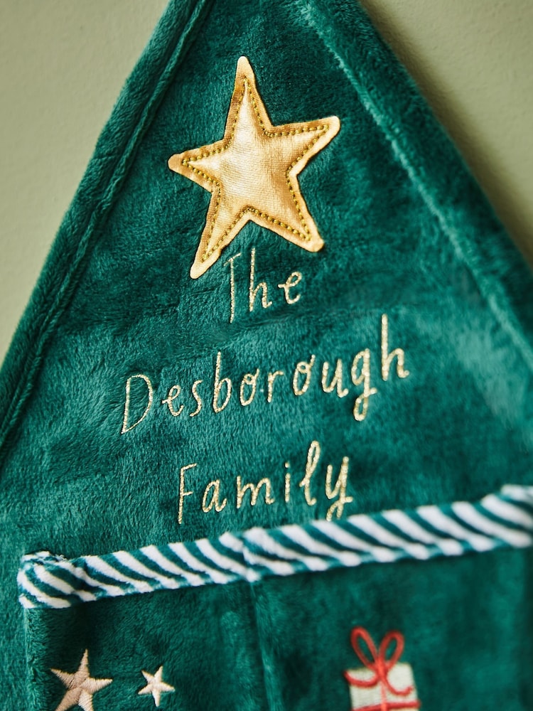 Personalised Fabric Christmas Tree Hanging Advent Calendar by My 1st Years - Image 2 of 3