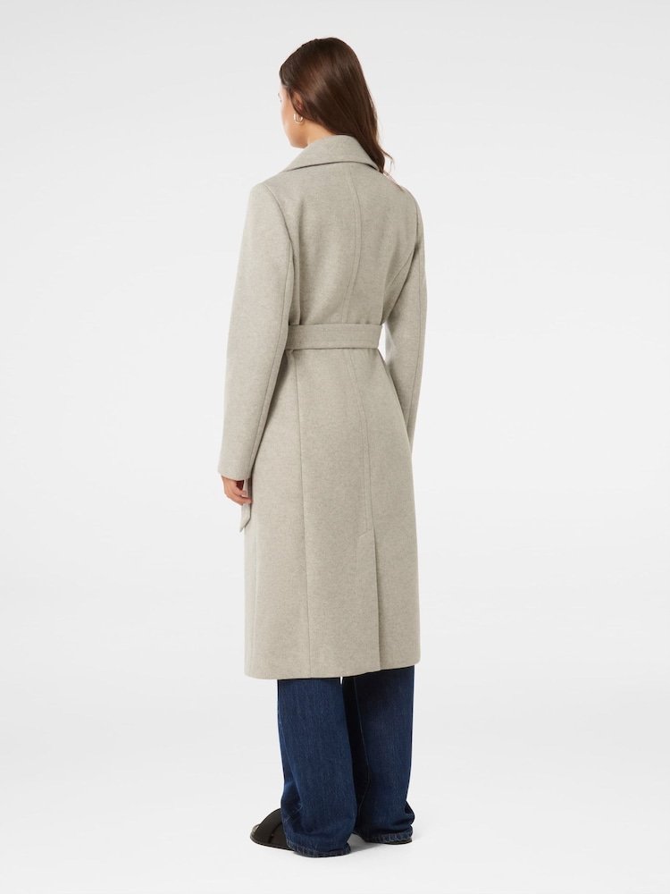 Forever New Grey Polly Wrap Coat - Image 2 of 5