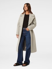 Forever New Grey Polly Wrap Coat - Image 4 of 5
