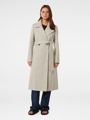 Forever New Grey Polly Wrap Coat - Image 5 of 5