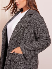 Curves Like These Black Longline Coatigan - Image 2 of 4