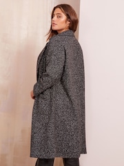 Curves Like These Black Longline Coatigan - Image 4 of 4