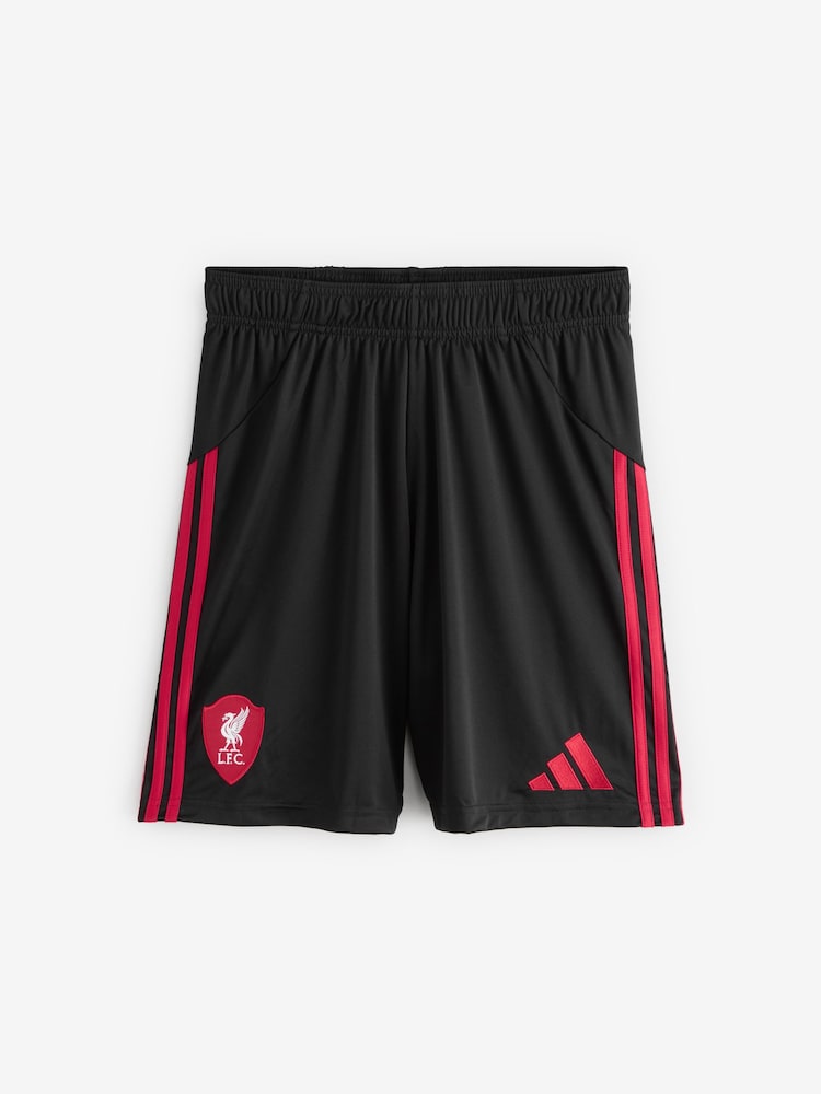 adidas Black Liverpool FC 25/26 Away Shorts - Image 1 of 1