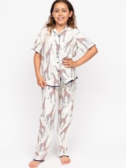 Cyberjammies Cream Minijammies Short Sleeve Pyjamas Set - Image 1 of 4
