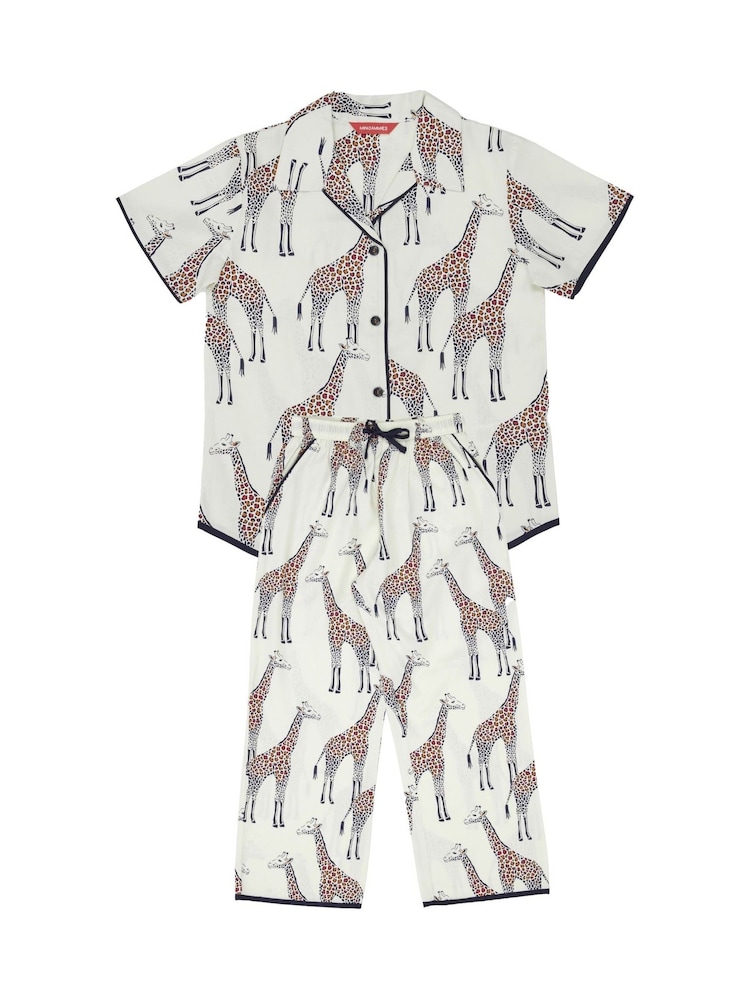 Cyberjammies Cream Minijammies Short Sleeve Pyjamas Set - Image 4 of 4