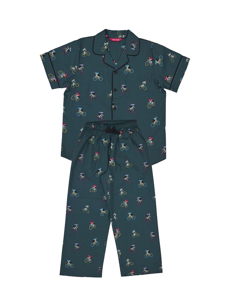 Cyberjammies Green Minijammies Short Sleeve Pyjamas Set - Image 2 of 2