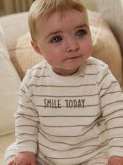 White Stripe Baby Gilet Top and Leggings Set (0mths-2yrs) - Image 2 of 6