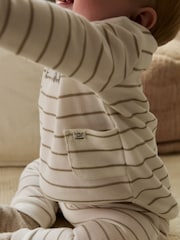 White Stripe Baby Gilet Top and Leggings Set (0mths-2yrs) - Image 6 of 6