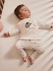 White Delicate Safari - Top and Leggings Baby Set (0mths-2yrs) - Imagen 1 de 3