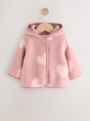 Diseño estampado en tonos de rosa - Borg Baby Jacket (0mths-2yrs) - Imagen 1 de 7