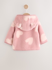 Diseño estampado en tonos de rosa - Borg Baby Jacket (0mths-2yrs) - Imagen 2 de 7