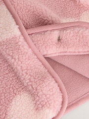 Diseño estampado en tonos de rosa - Borg Baby Jacket (0mths-2yrs) - Imagen 6 de 7