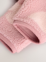 Diseño estampado en tonos de rosa - Borg Baby Jacket (0mths-2yrs) - Imagen 7 de 7