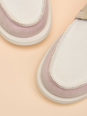 Joules Joules X Chatham Pink Oat Mariner Deck Shoes - Image 6 of 7