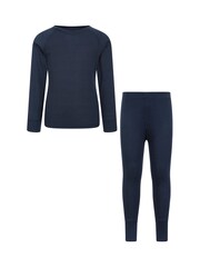 Mountain Warehouse Blue Kids Talus Thermal Set - Image 1 of 11