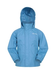 Mountain Warehouse Blue Kids Pakka II Waterproof Jacket - Image 1 of 8