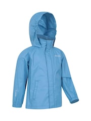 Mountain Warehouse Blue Kids Pakka II Waterproof Jacket - Image 2 of 8