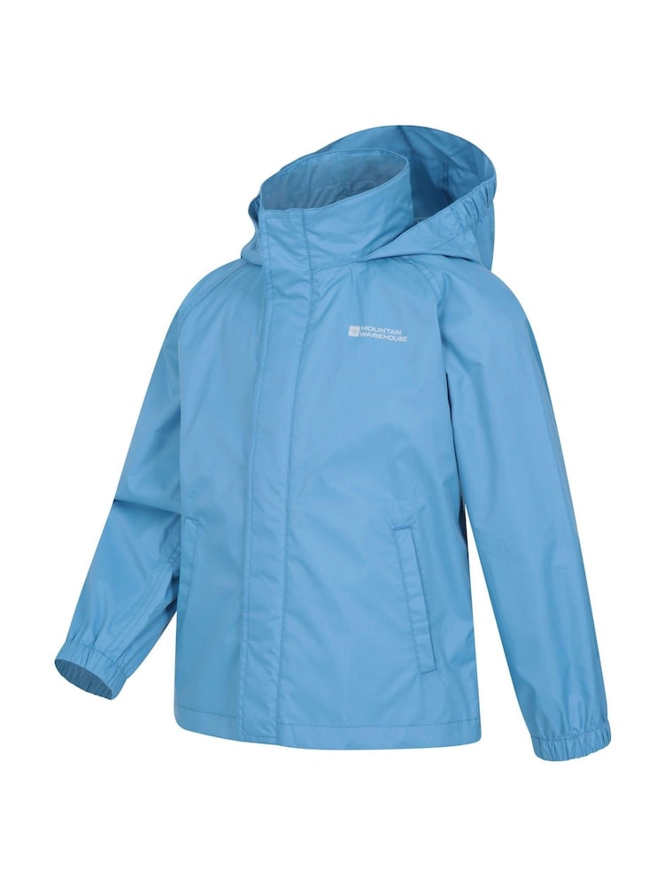 Mountain Warehouse Blue Kids Pakka II Waterproof Jacket - Image 4 of 8