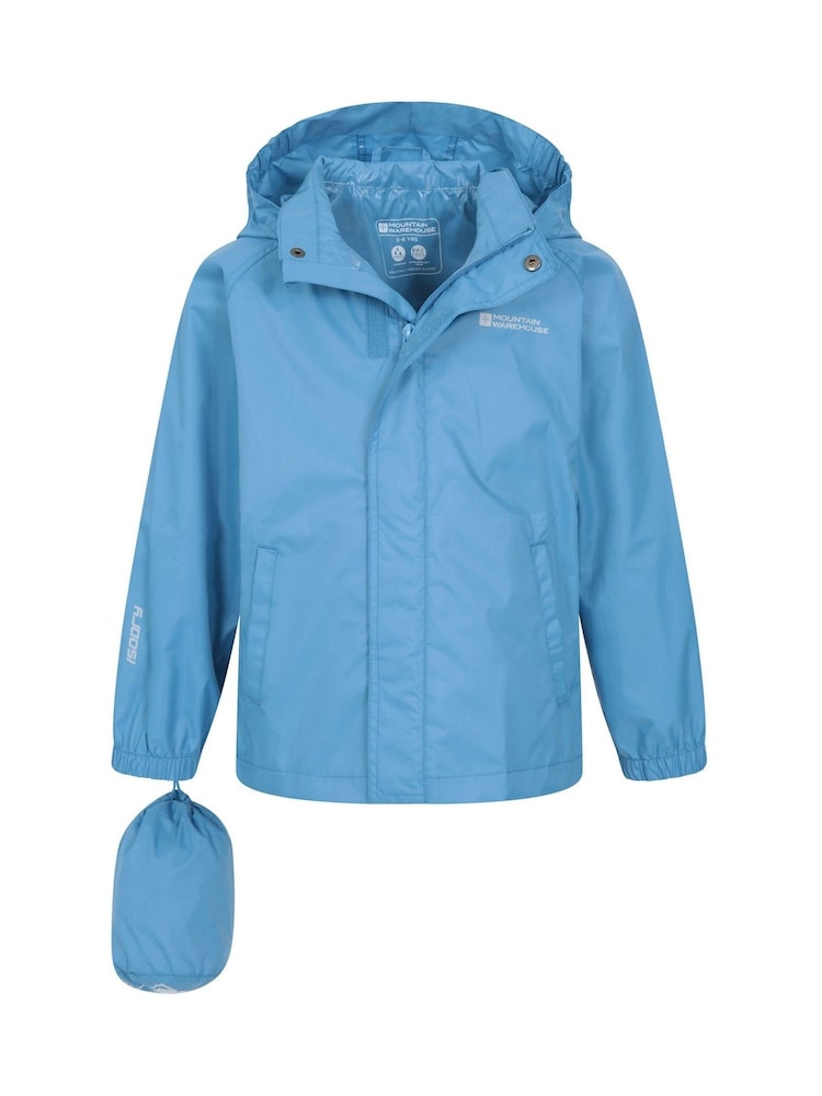 Mountain Warehouse Blue Kids Pakka II Waterproof Jacket - Image 6 of 8