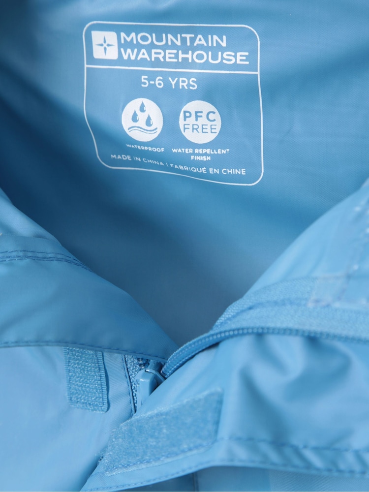Mountain Warehouse Blue Kids Pakka II Waterproof Jacket - Image 8 of 8