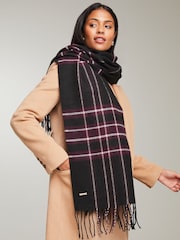Lipsy Black Super Soft Midweight Printed Scarf - Image 3 of 4