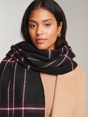 Lipsy Black Super Soft Midweight Printed Scarf - Image 4 of 4