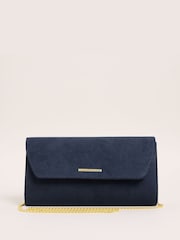 Lipsy Blue Envelope Clutch Occasion Bag - Image 2 of 4