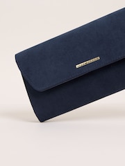 Lipsy Blue Envelope Clutch Occasion Bag - Image 4 of 4