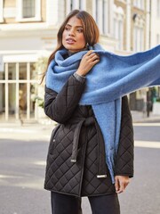 Lipsy Blue Oversized Super Soft Brushed Scarf - Image 2 of 4